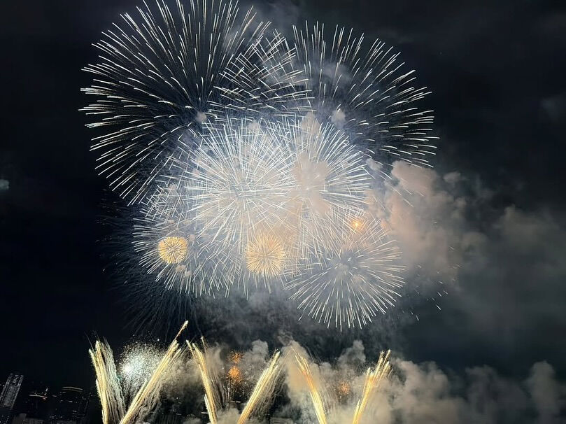 なにわ淀川花火大会を観覧